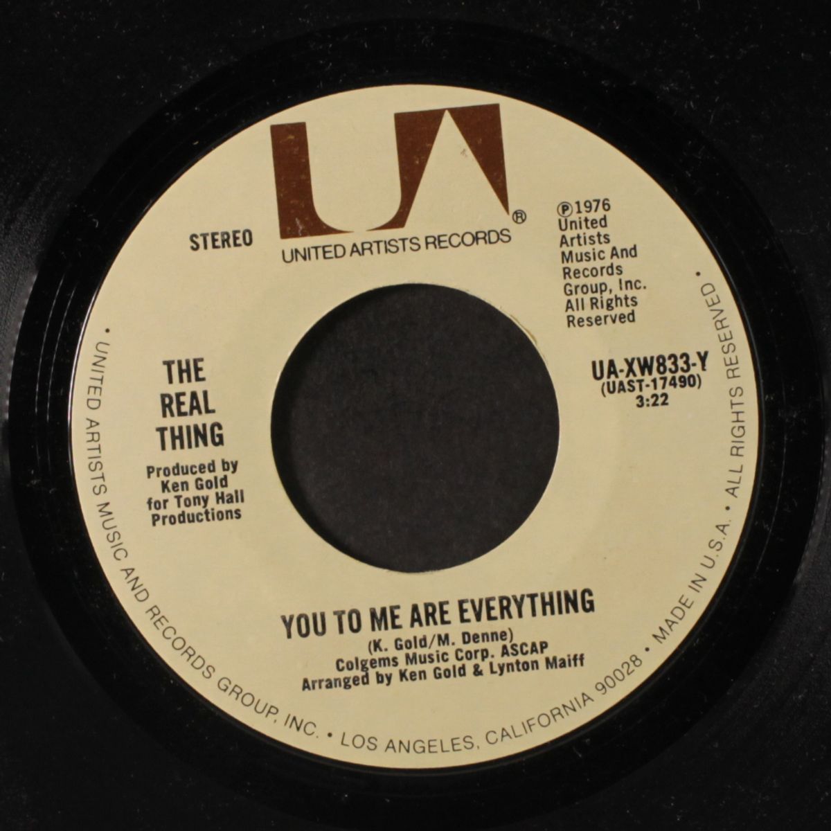 you to me are everything / keep an eye by REAL THING