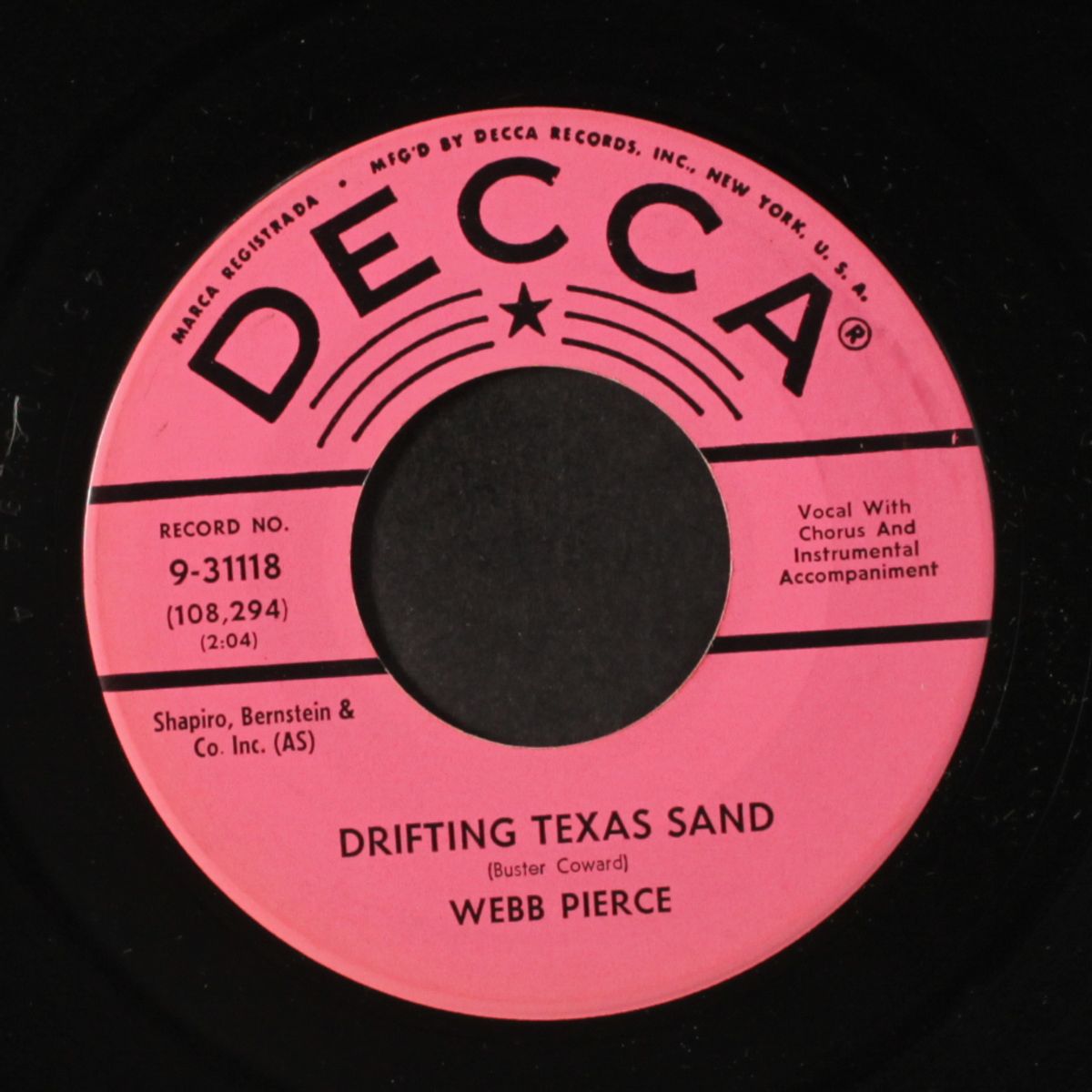 drifting texas sand by WEBB PIERCE