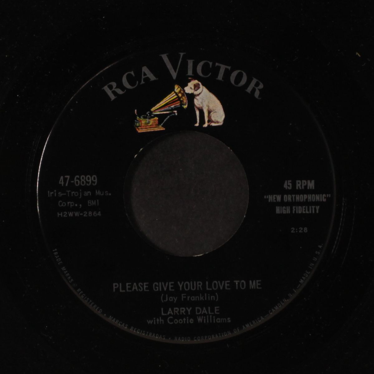 please give your love to me / rinky dink by LARRY DALE / COOTIE WILLIAMS