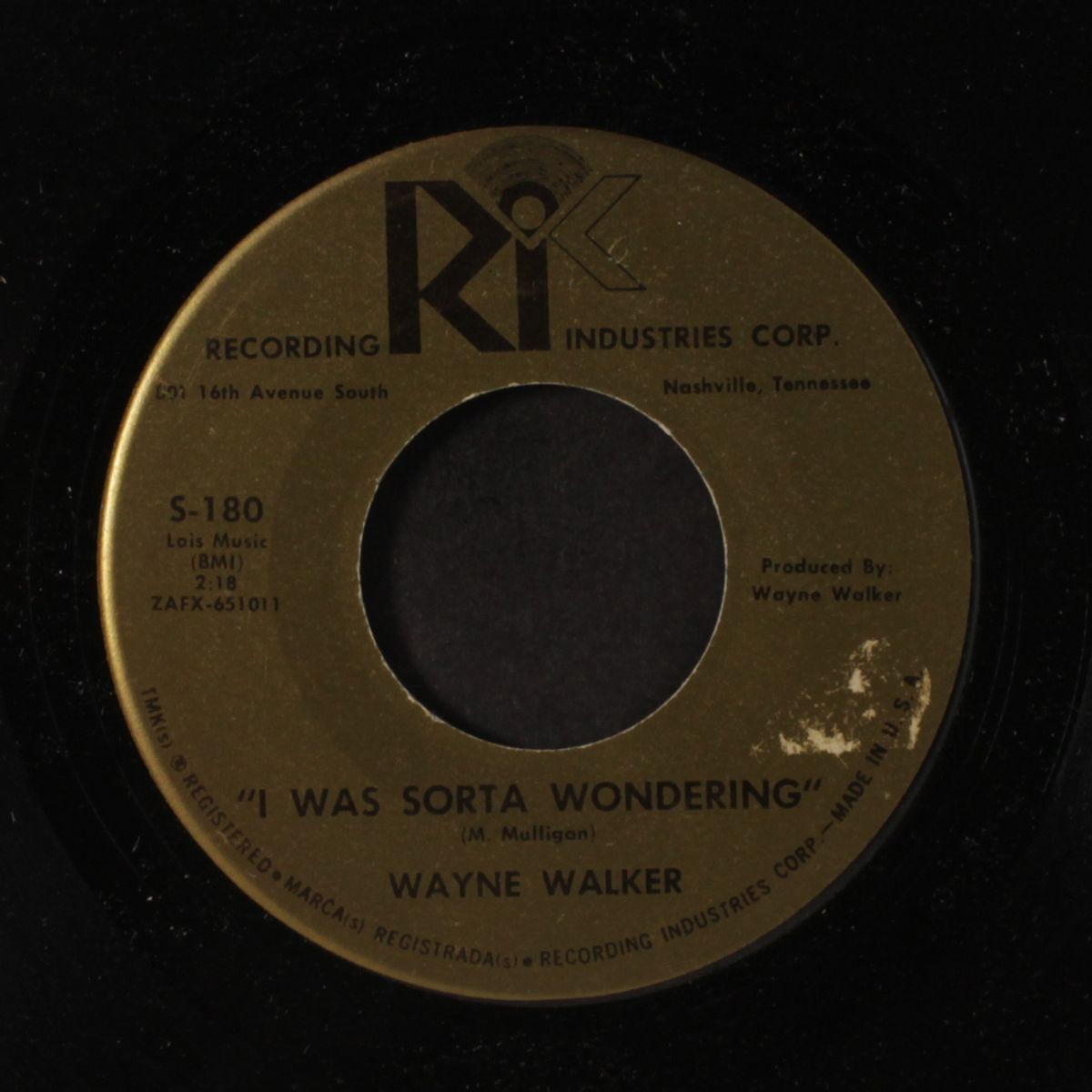 i was sorta wondering by WAYNE WALKER