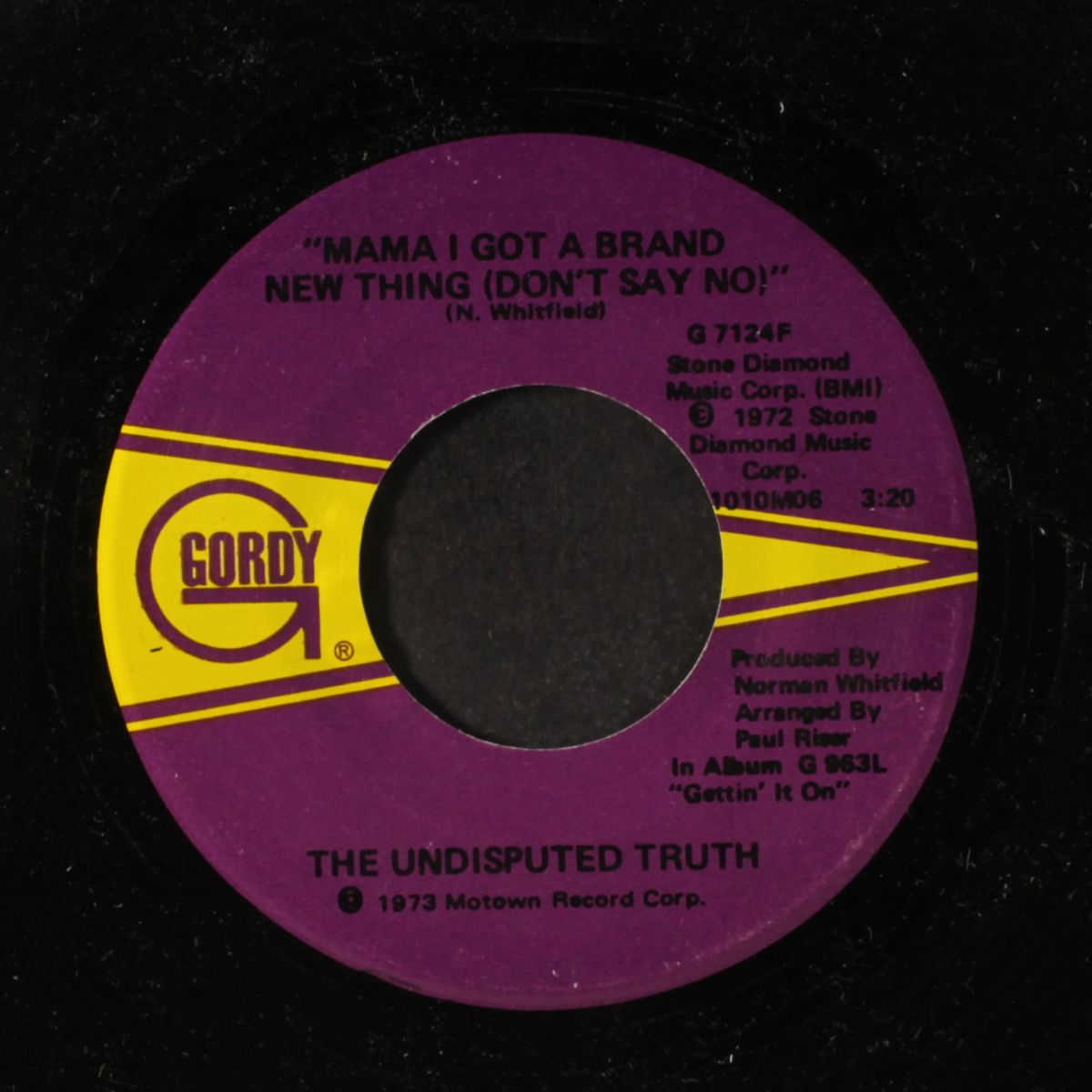 mama i gotta brand new thing / gonna keep on tryin' till i win your lo by UNDISPUTED TRUTH