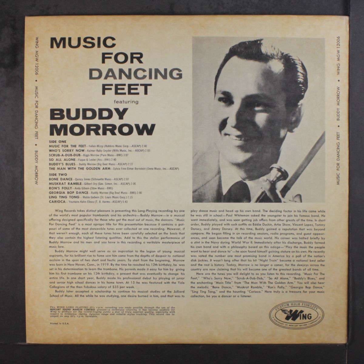music for dancing feet by BUDDY MORROW