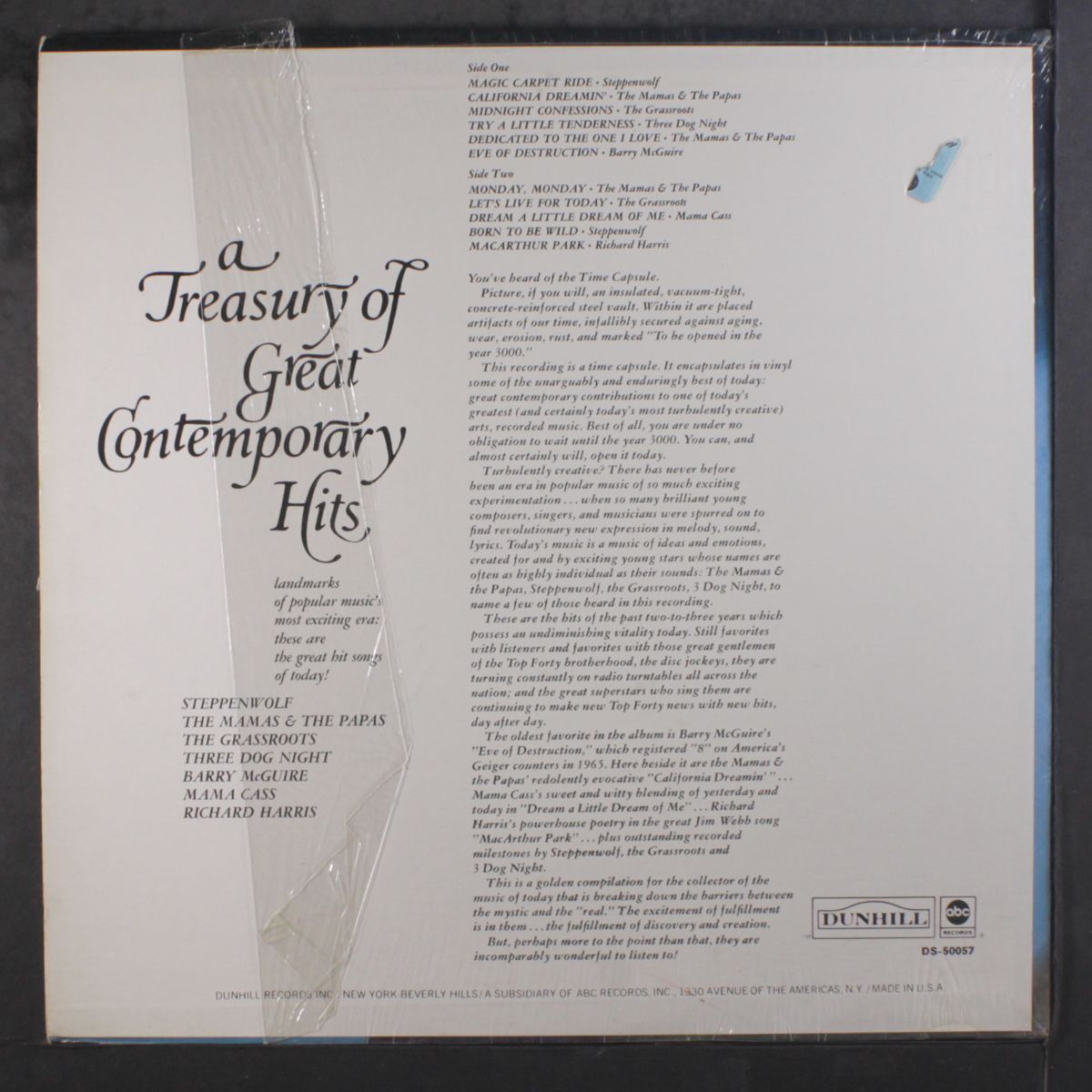 a treasury of great contemporary hits by VARIOUS