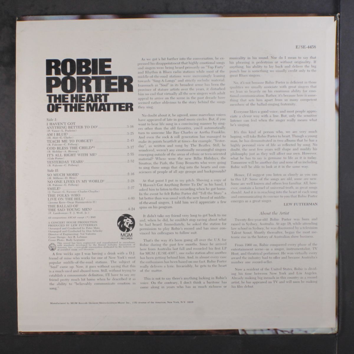 the heart of the matter by ROBIE PORTER