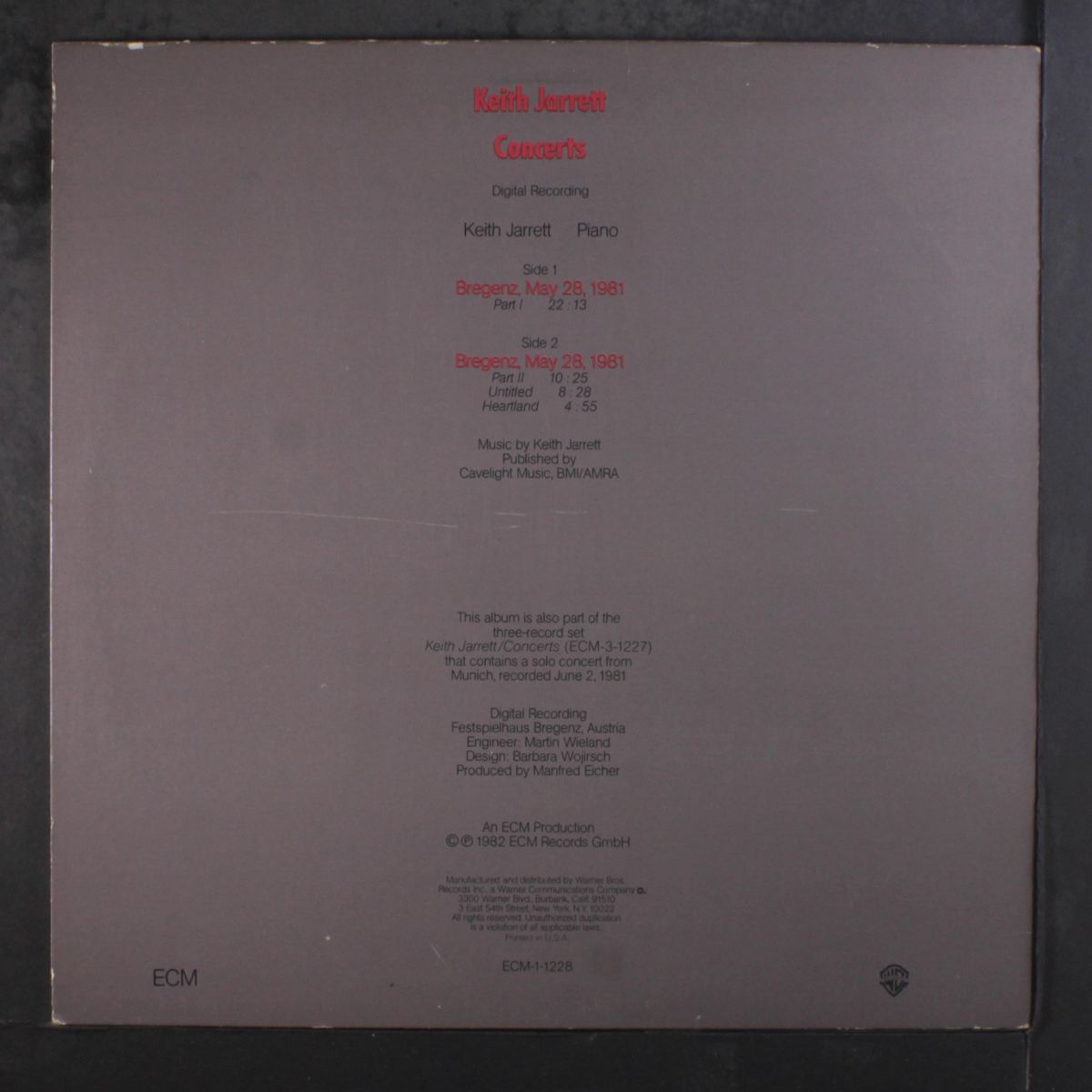 concerts by KEITH JARRETT
