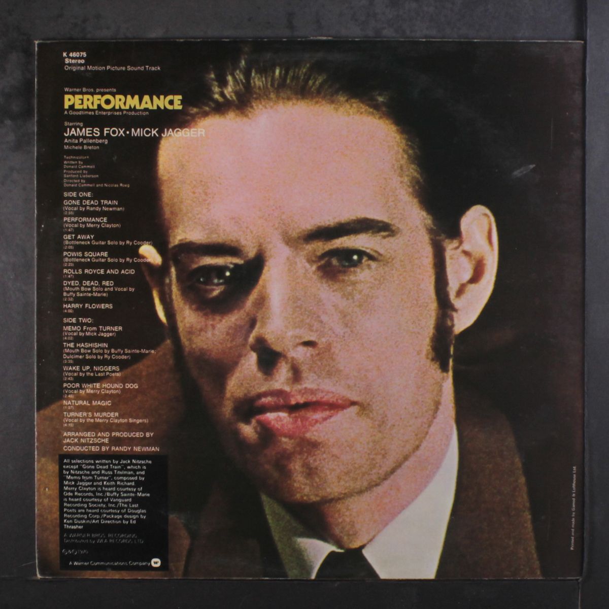 performance soundtrack by MICK JAGGER