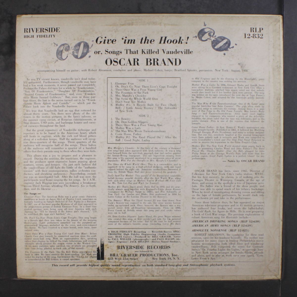 give 'im the hook by OSCAR BRAND
