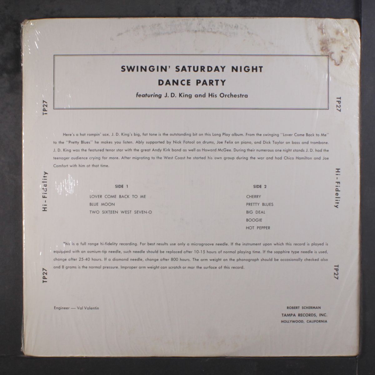 swingin' saturday nite dance party by J.D. KING