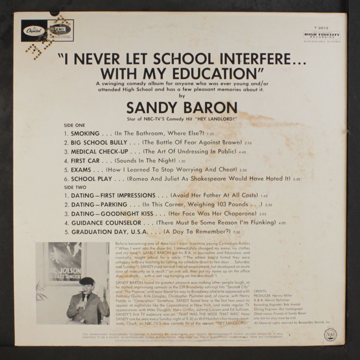 i never let school interfere with my education by SANDY BARON