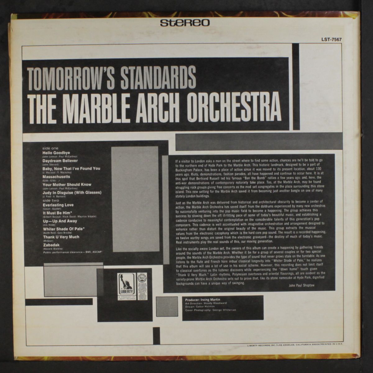 tomorrow's standards by MARBLE ARCH ORCHESTRA