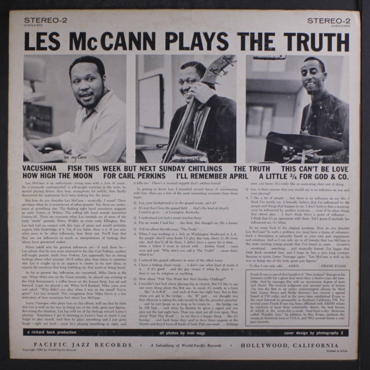 plays the truth by LES MCCANN