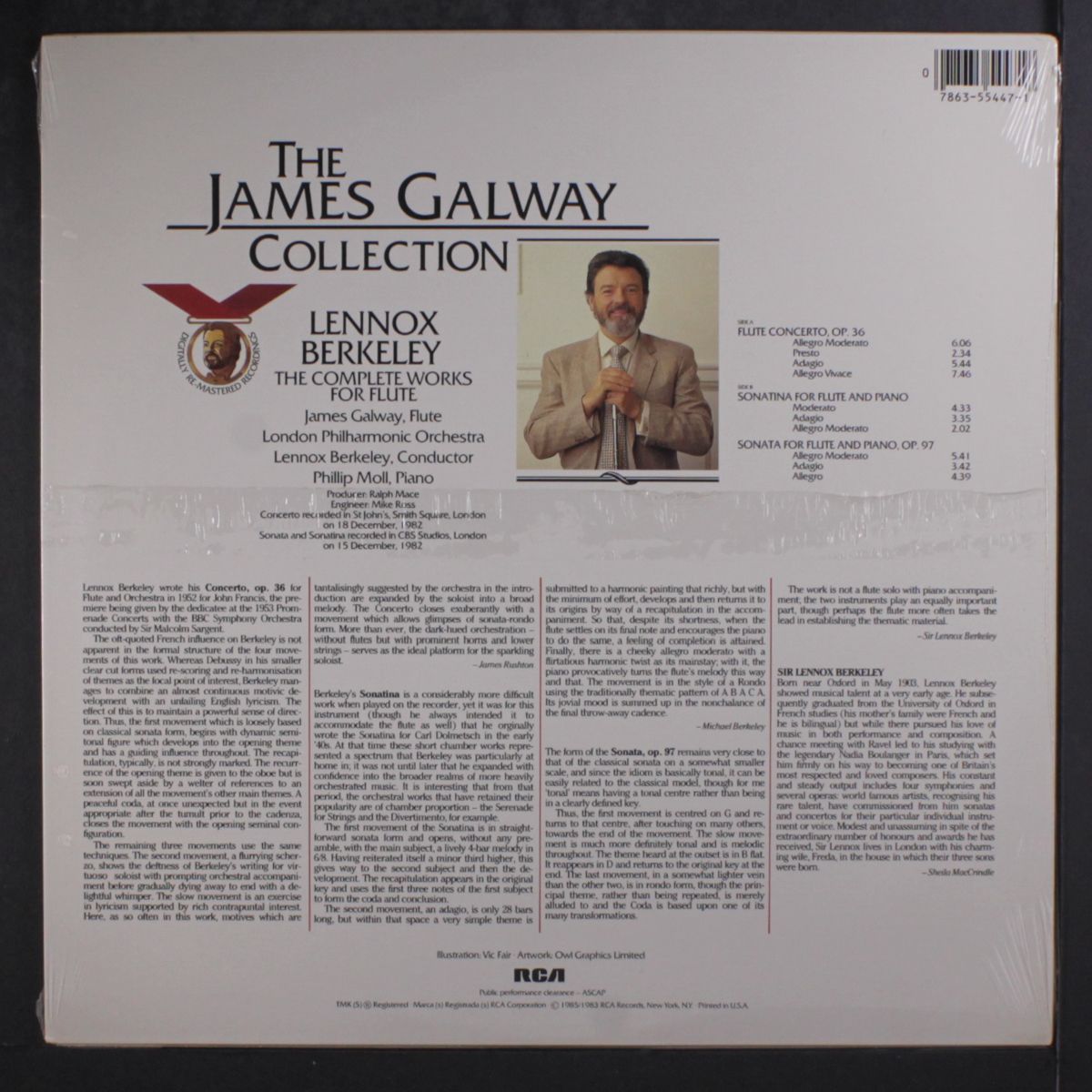 lennox berkeley, the complete works for flute by JAMES GALWAY