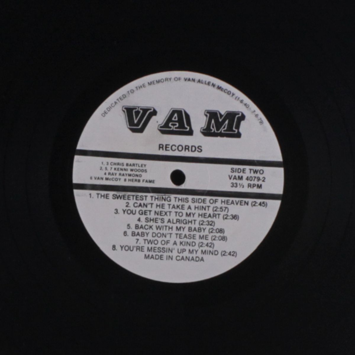 dedicated to the memory of van allen mccoy, vol. 2 by VAN MCCOY