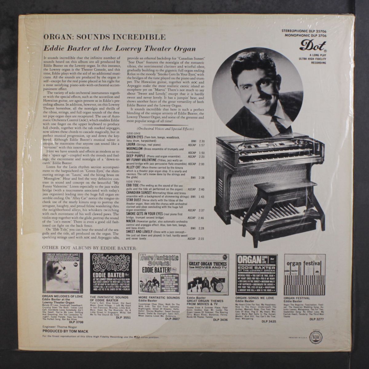 organ, sounds incredible by EDDIE BAXTER