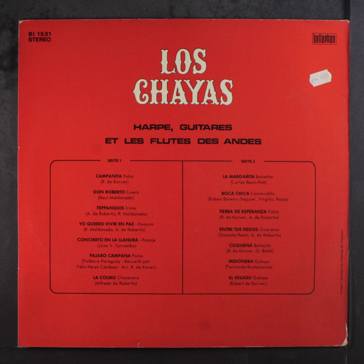 harp, guitares, et les flutes des andes by LOS CHAYAS