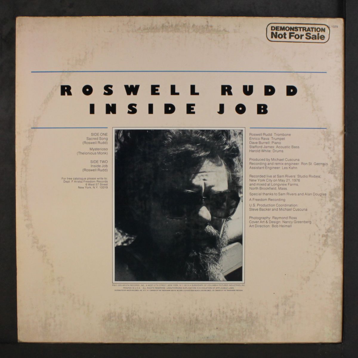 inside job by ROSWELL RUDD