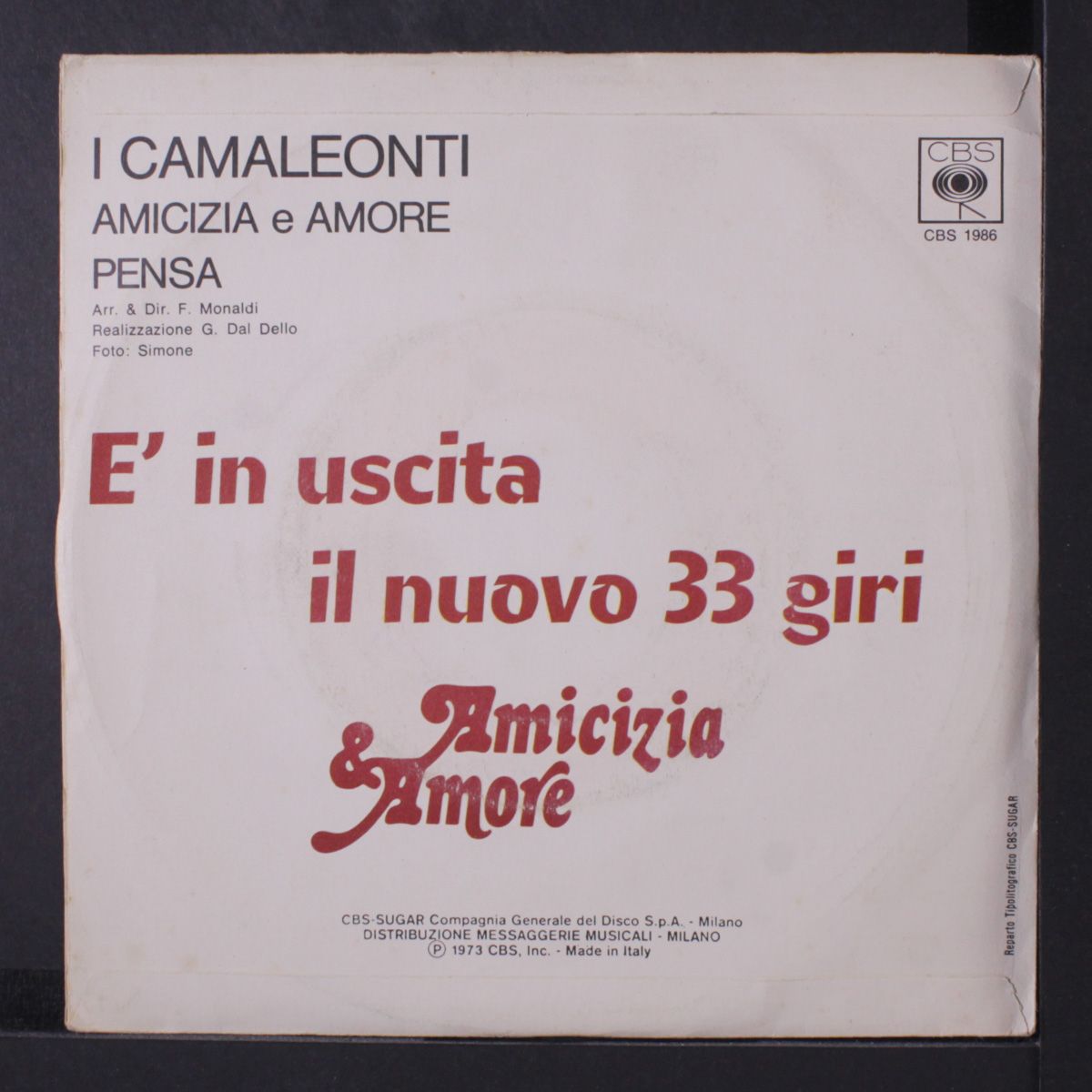 amicizia & amore / pensa by I CAMALEONTI