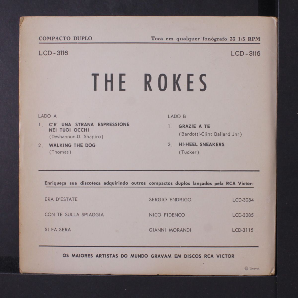 c'e' una strana espressione / walking the dog / grazie a te / hi-heel by ROKES