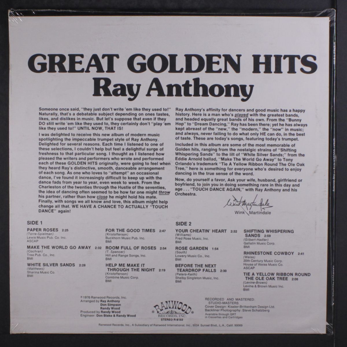 great golden hits by RAY ANTHONY