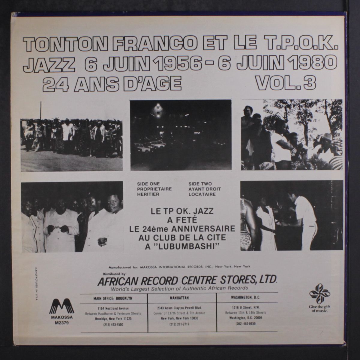 24 ans d'age, vol. 3 by TONTON FRANCO & T.P.O.K. JAZZ