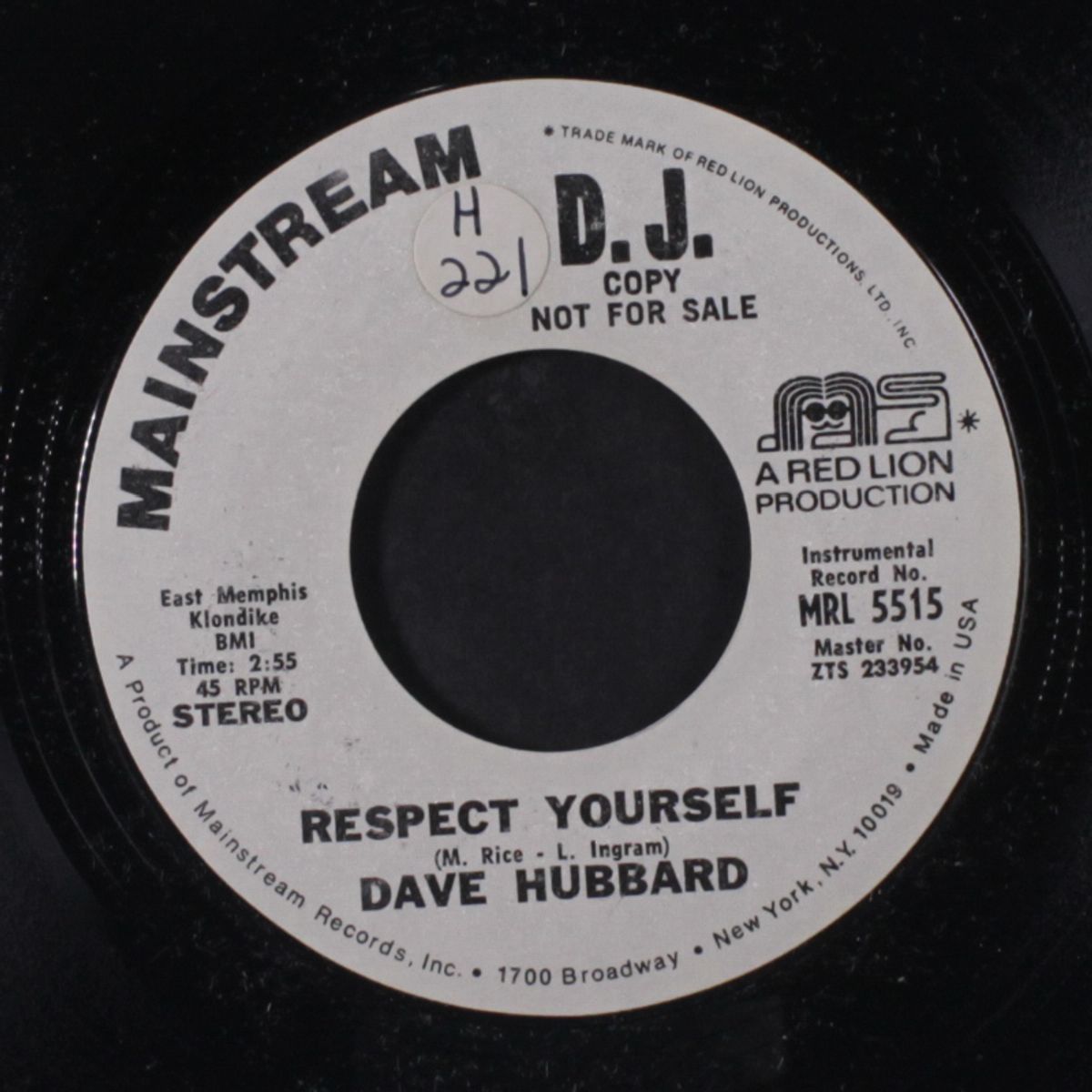 respect yourself / same by DAVE HUBBARD
