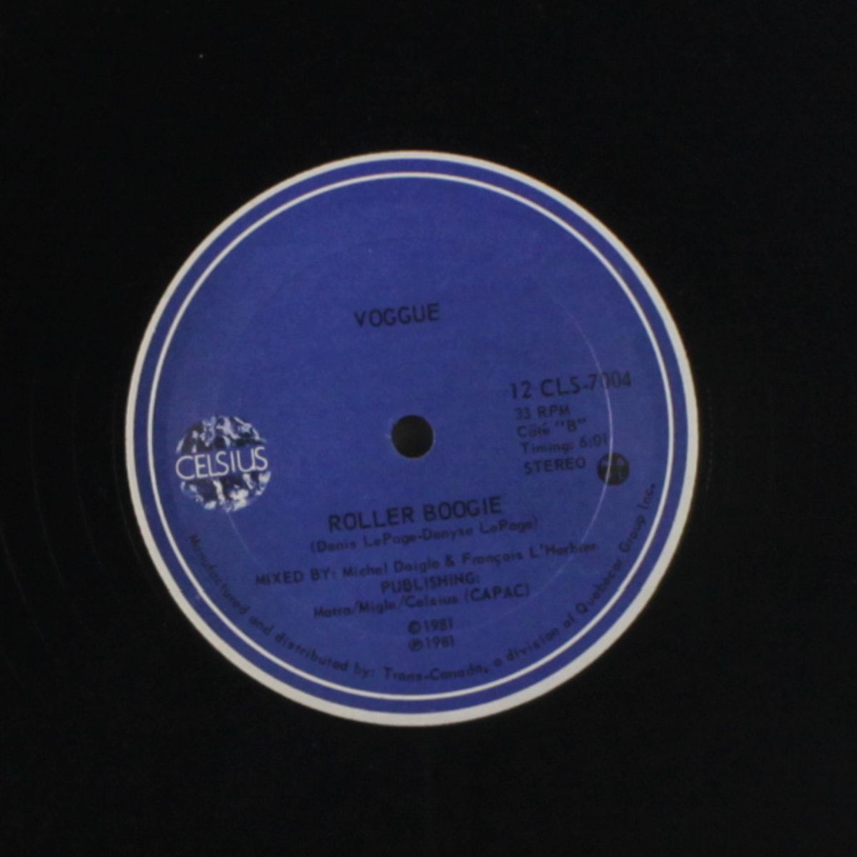 dancin' the night away / roller boogie by VOGGUE