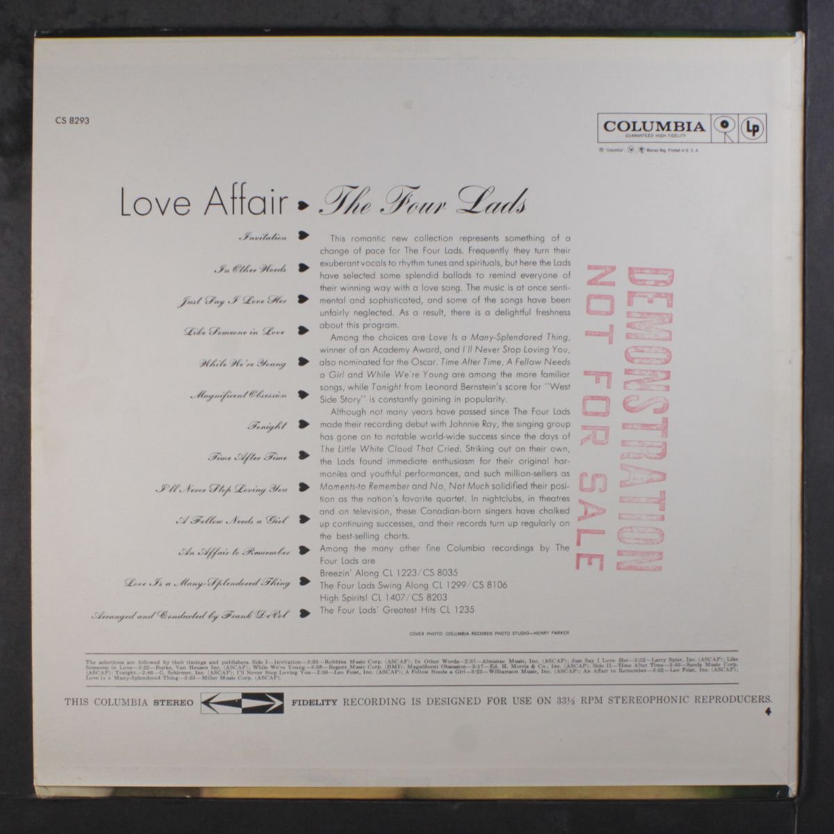 love affair by FOUR LADS