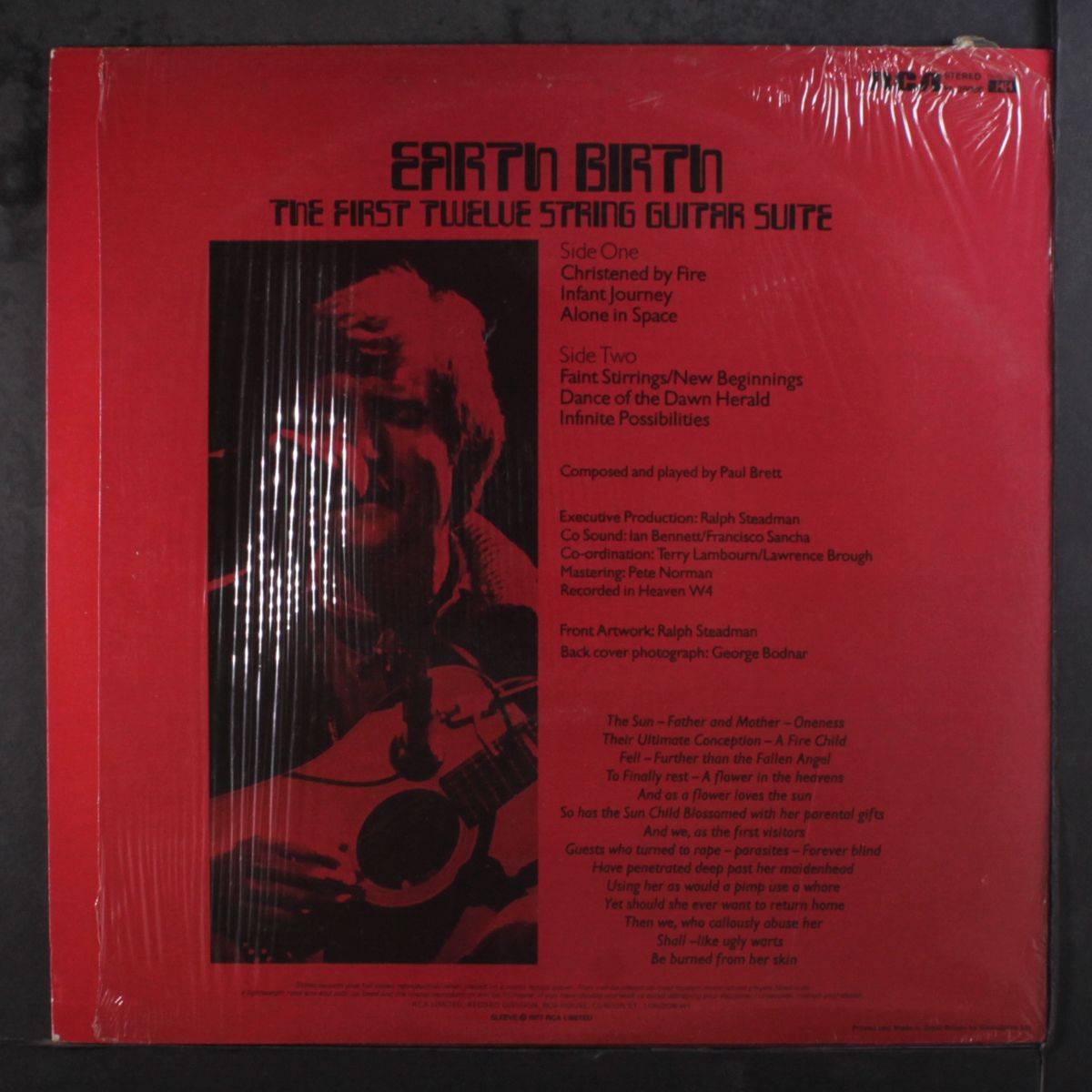 earth birth the first twelve string guitar suite by PAUL BRETT