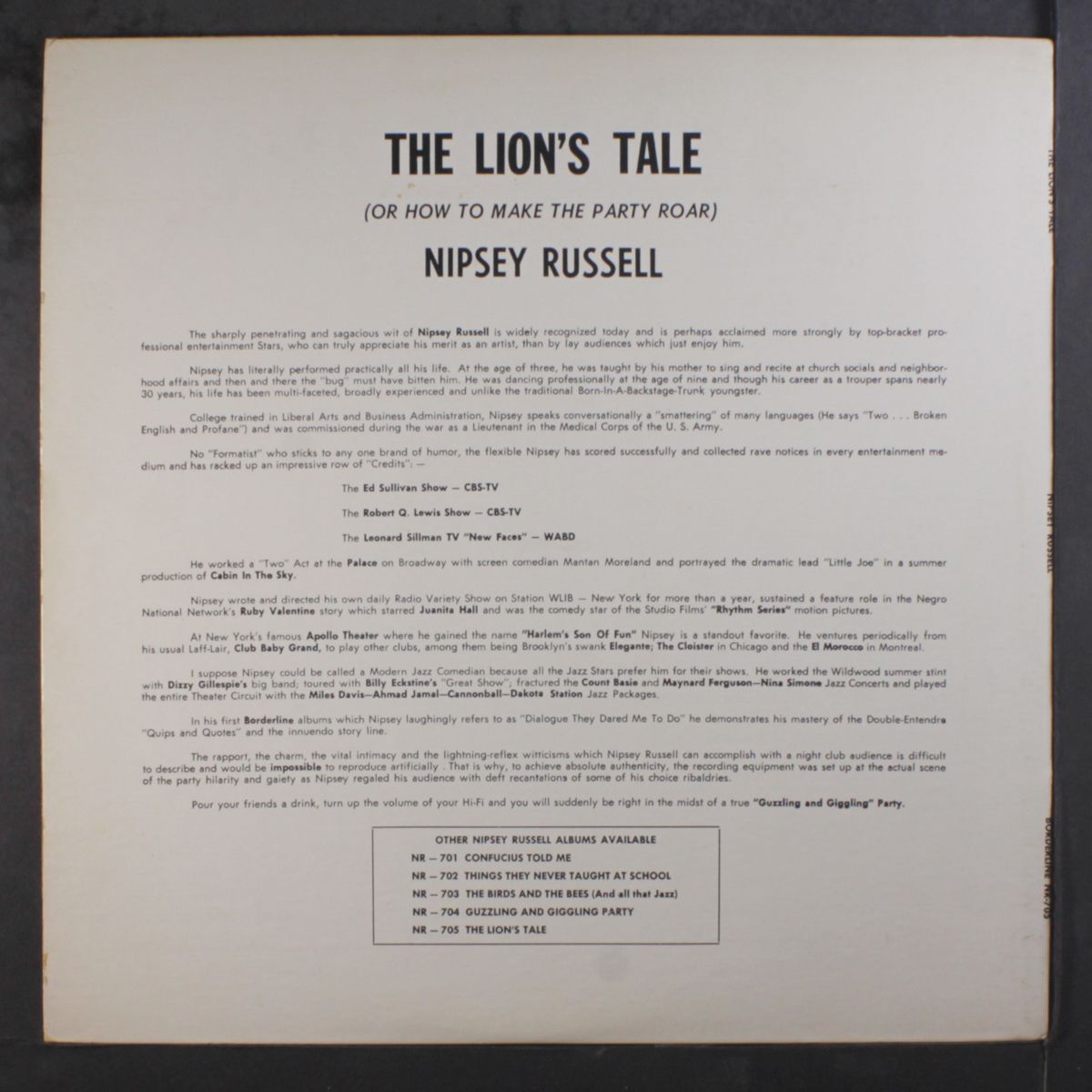 the lion's tale by NIPSEY RUSSELL