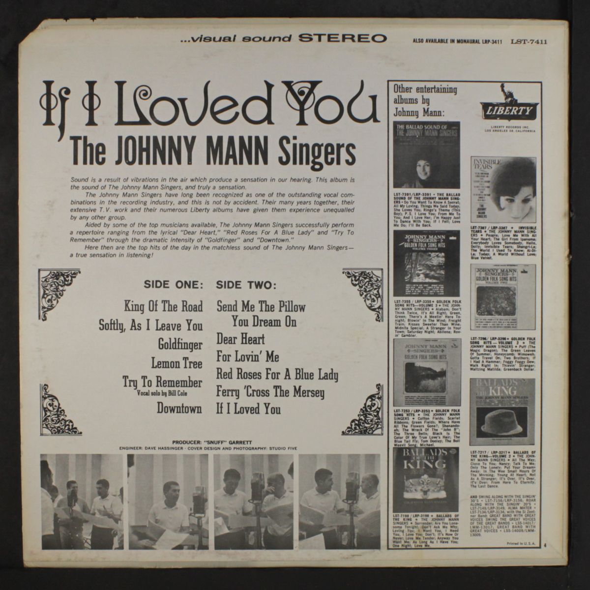 if i loved you by JOHNNY MANN SINGERS