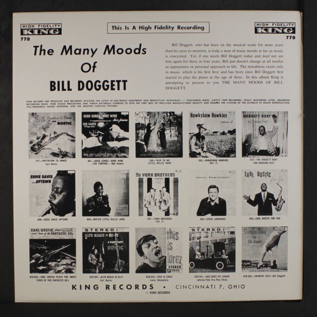 the many moods of by BILL DOGGETT