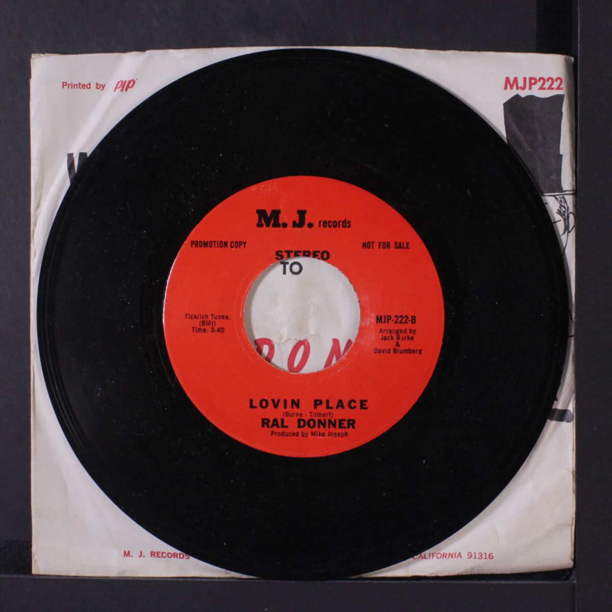 my heart sings / lovin place by RAL DONNER