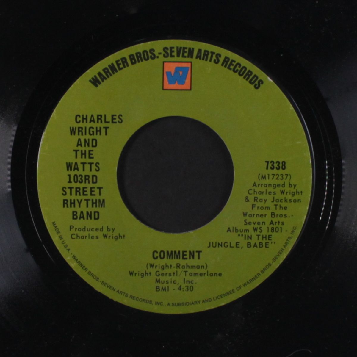 must be your thing / comment by CHARLES WRIGHT & WATTS 103RD ST RHYTHM BAND