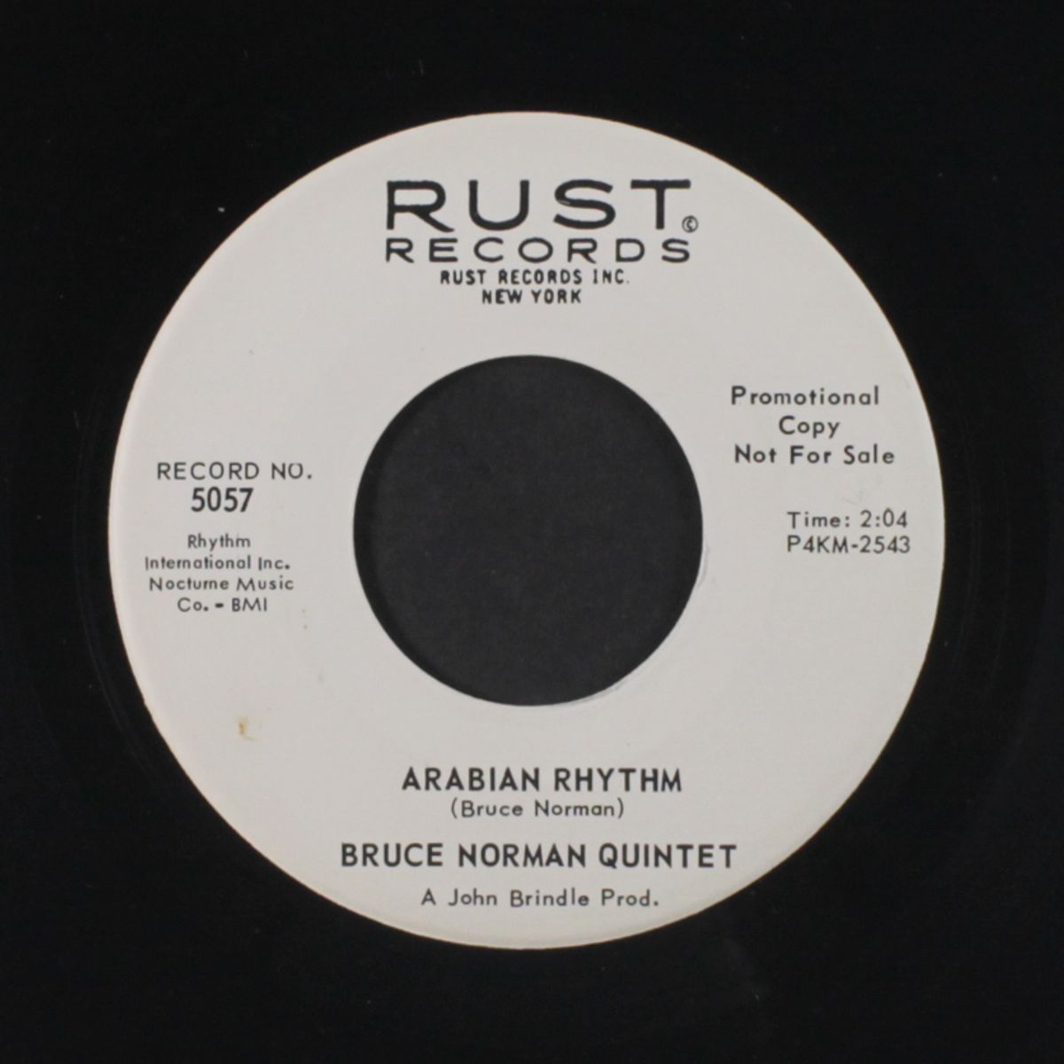 arabian rhythm / keeper of the sea by BRUCE NORMAN QUINTET