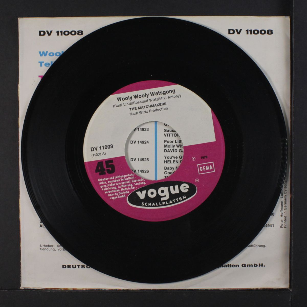 wooly wooly watsgong / tell me a secret by MATCHMAKERS