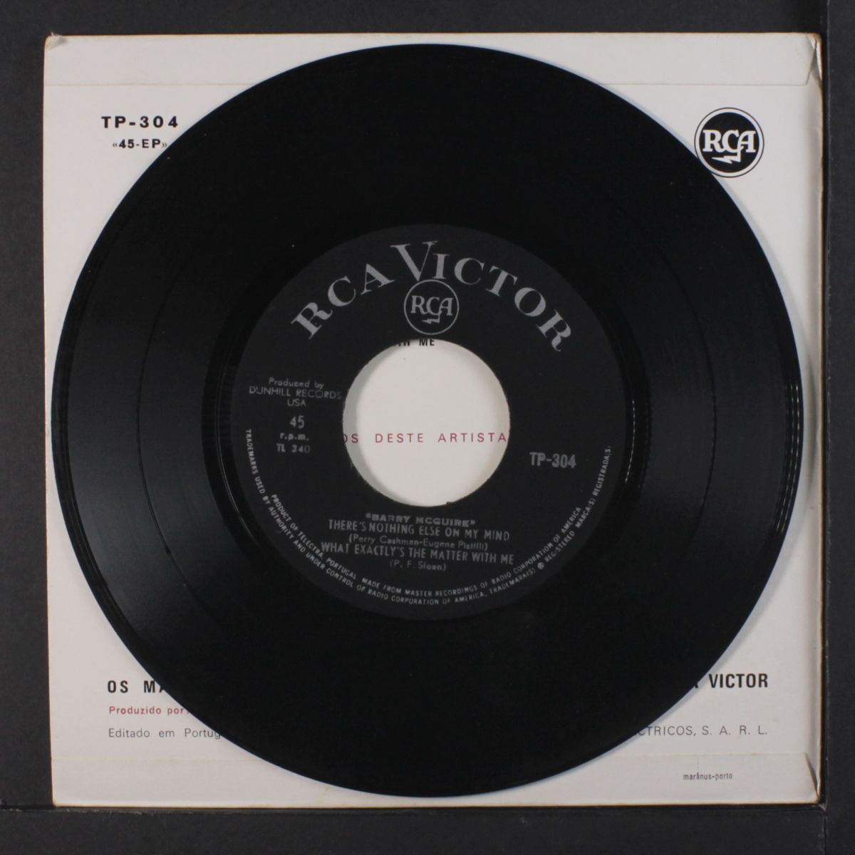there's nothing else on my mind + 3 by BARRY MCGUIRE