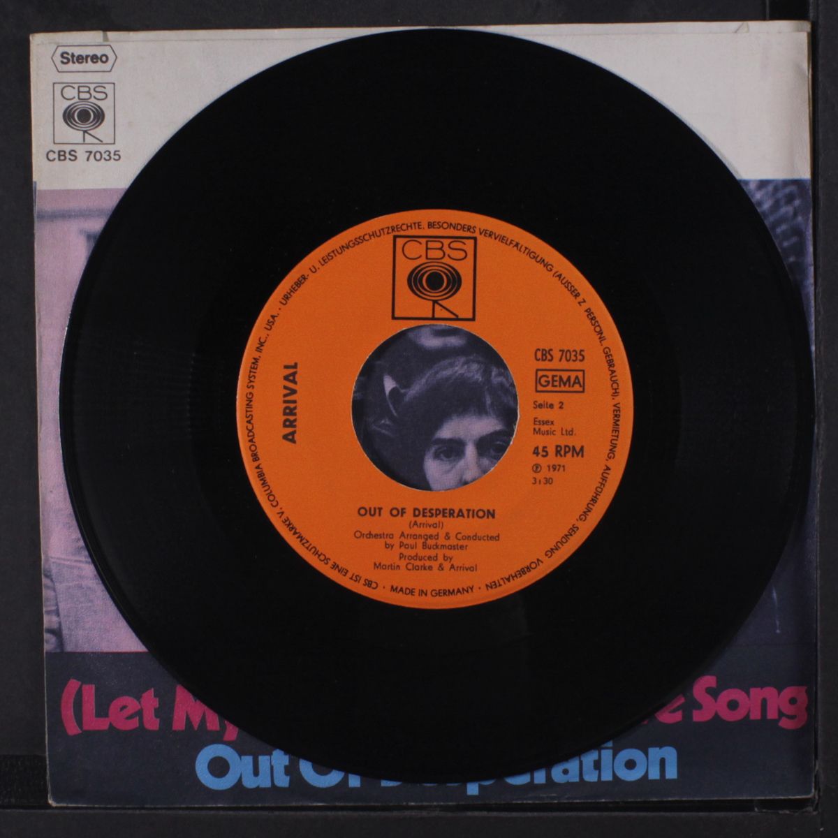 out of desperation / love song by ARRIVAL