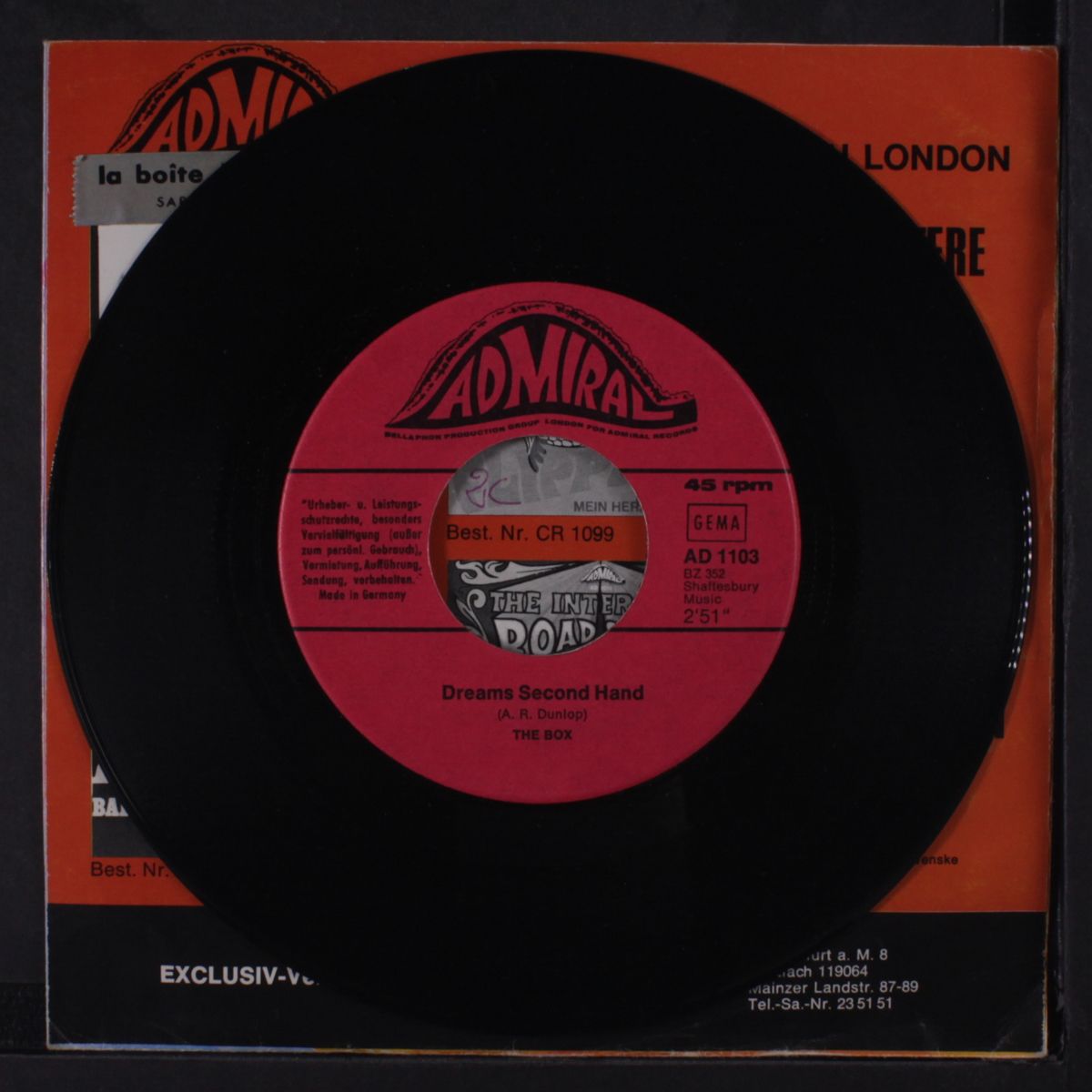 dreams second hand / whole world by BOX