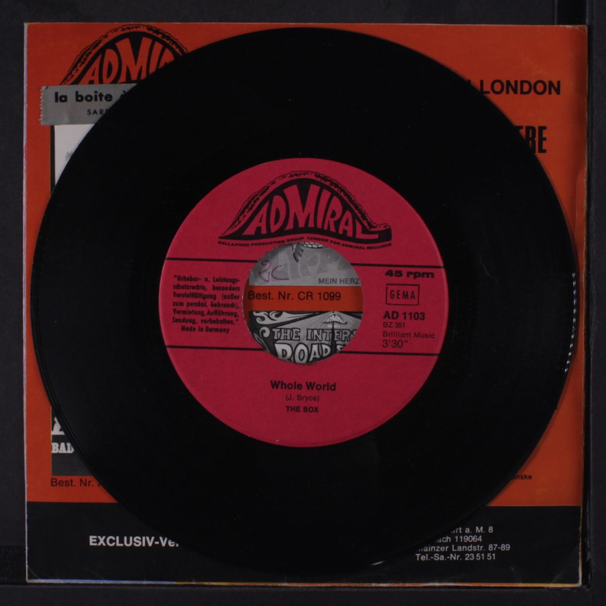 dreams second hand / whole world by BOX