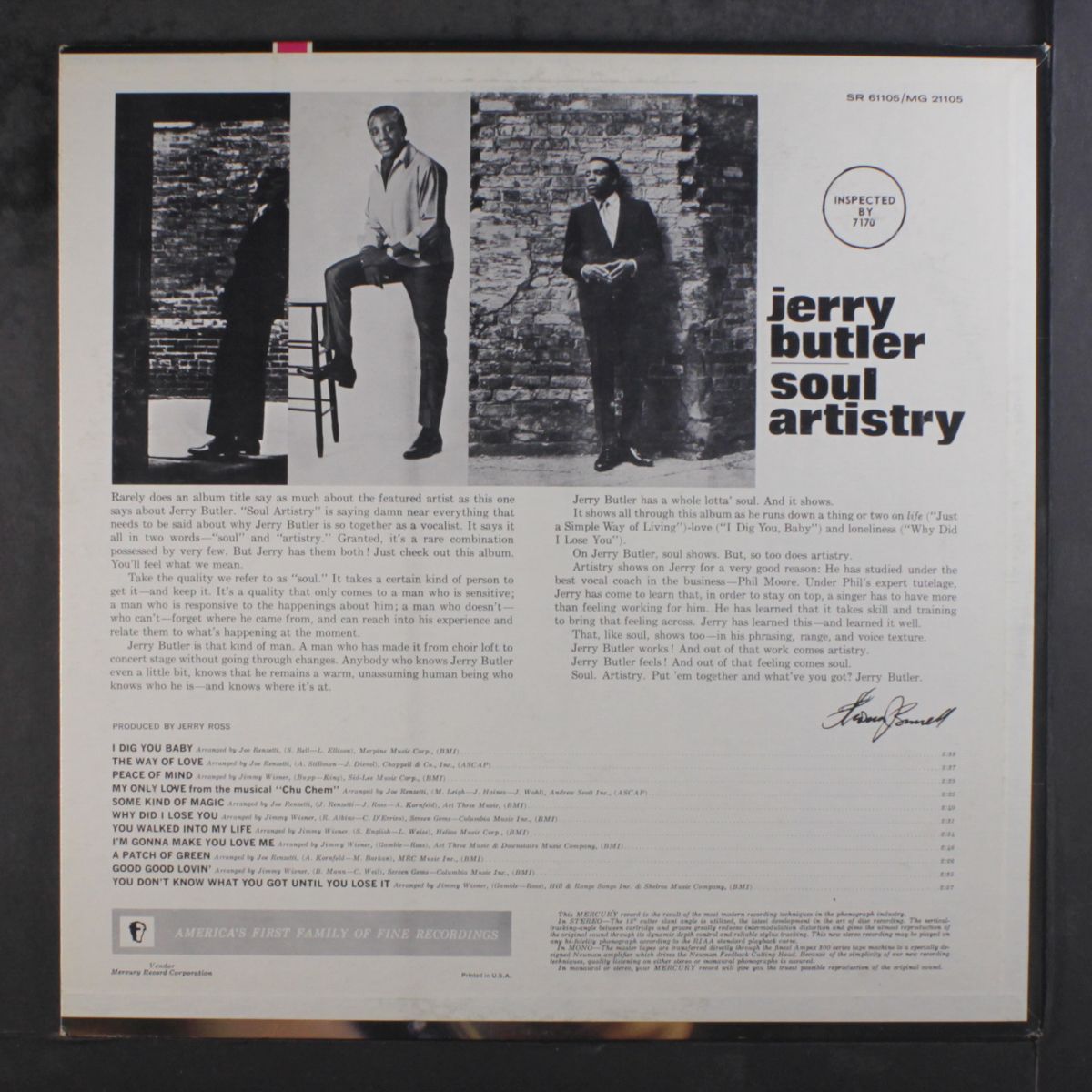 soul artistry by JERRY BUTLER
