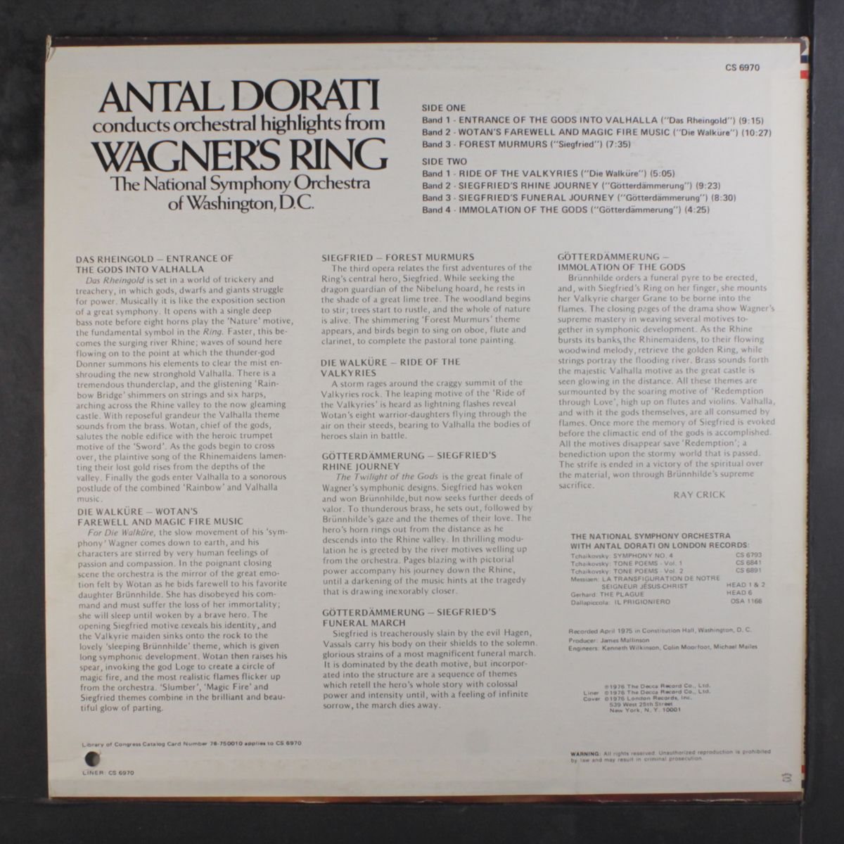wagner: ring (orchestral highlights) by ANTAL DORATI