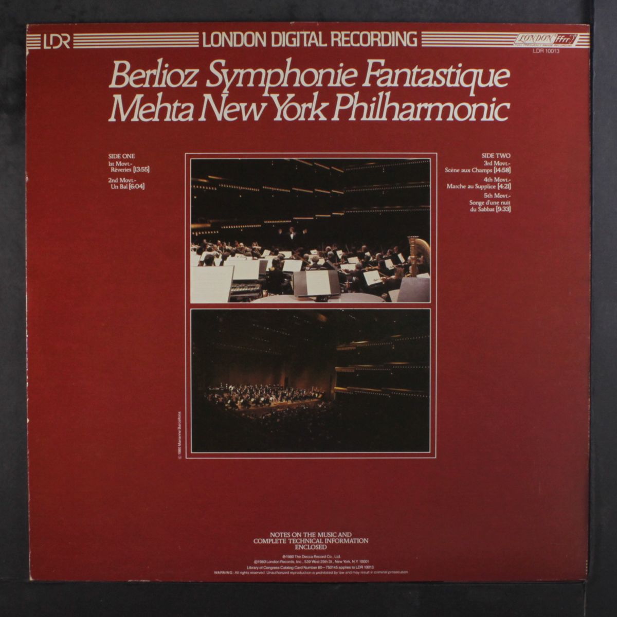 berlioz: symphonie fantastique by ZUBIN MEHTA
