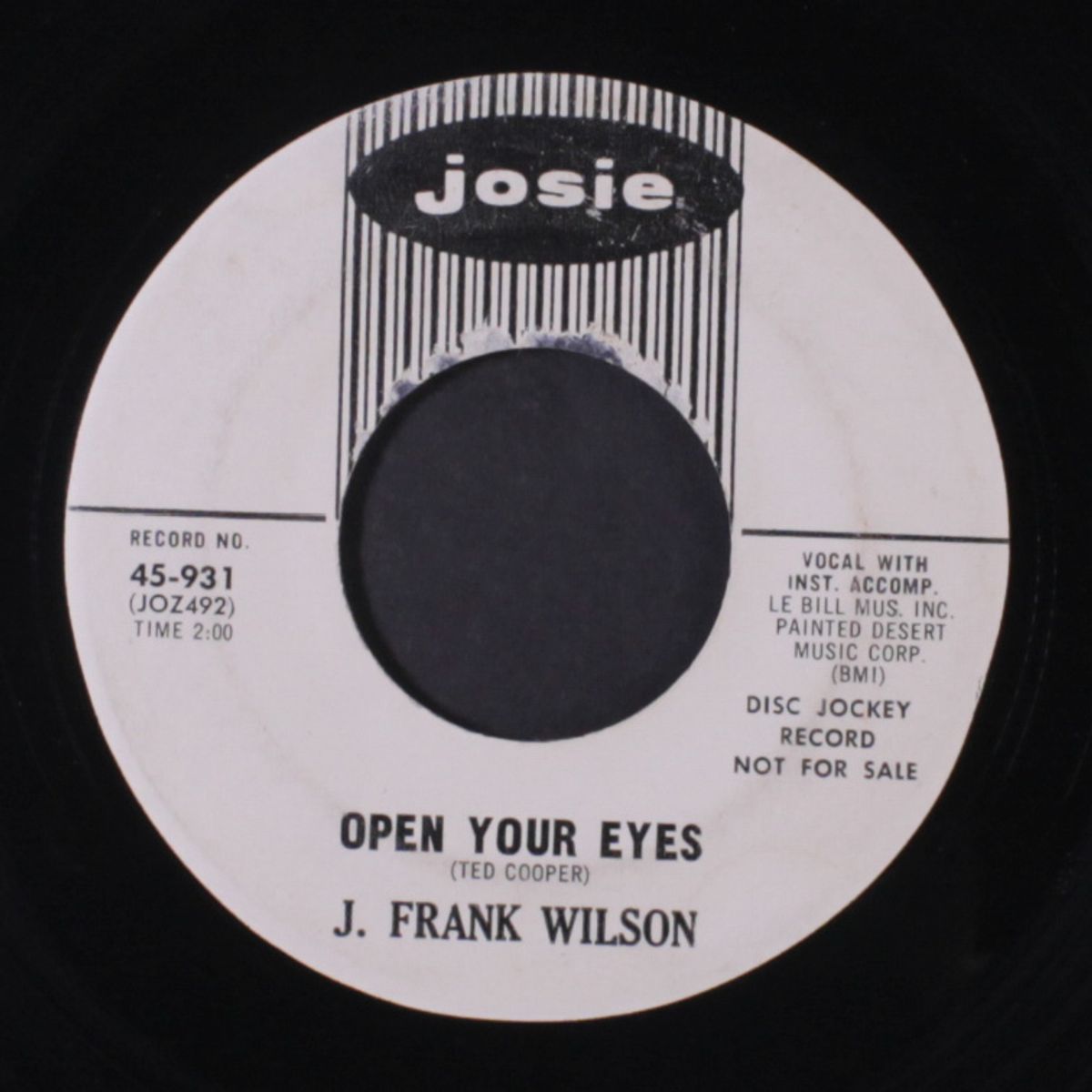 dreams of a fool / open your eyes by J. FRANK WILSON
