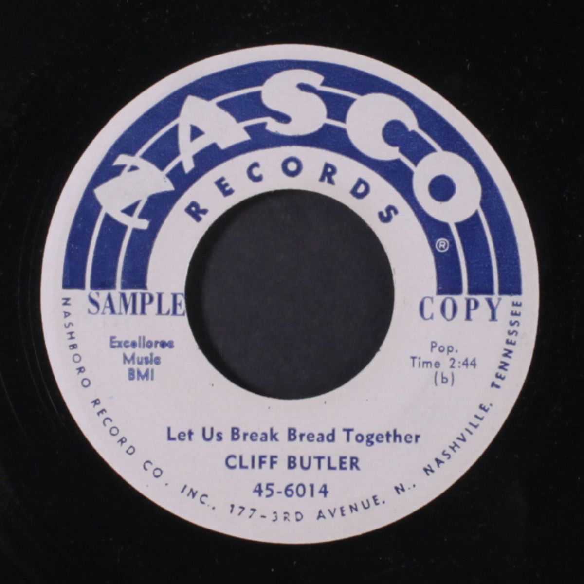 love one another / let us break bread together by CLIFF BUTLER