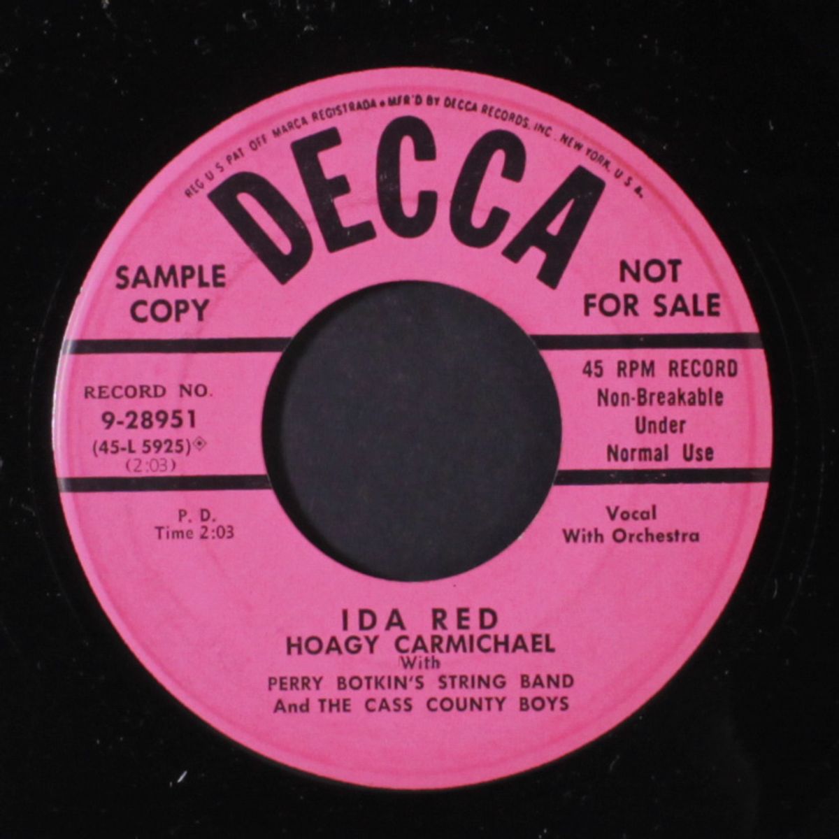 ida red / coney island washboard by HOAGY CARMICHAEL