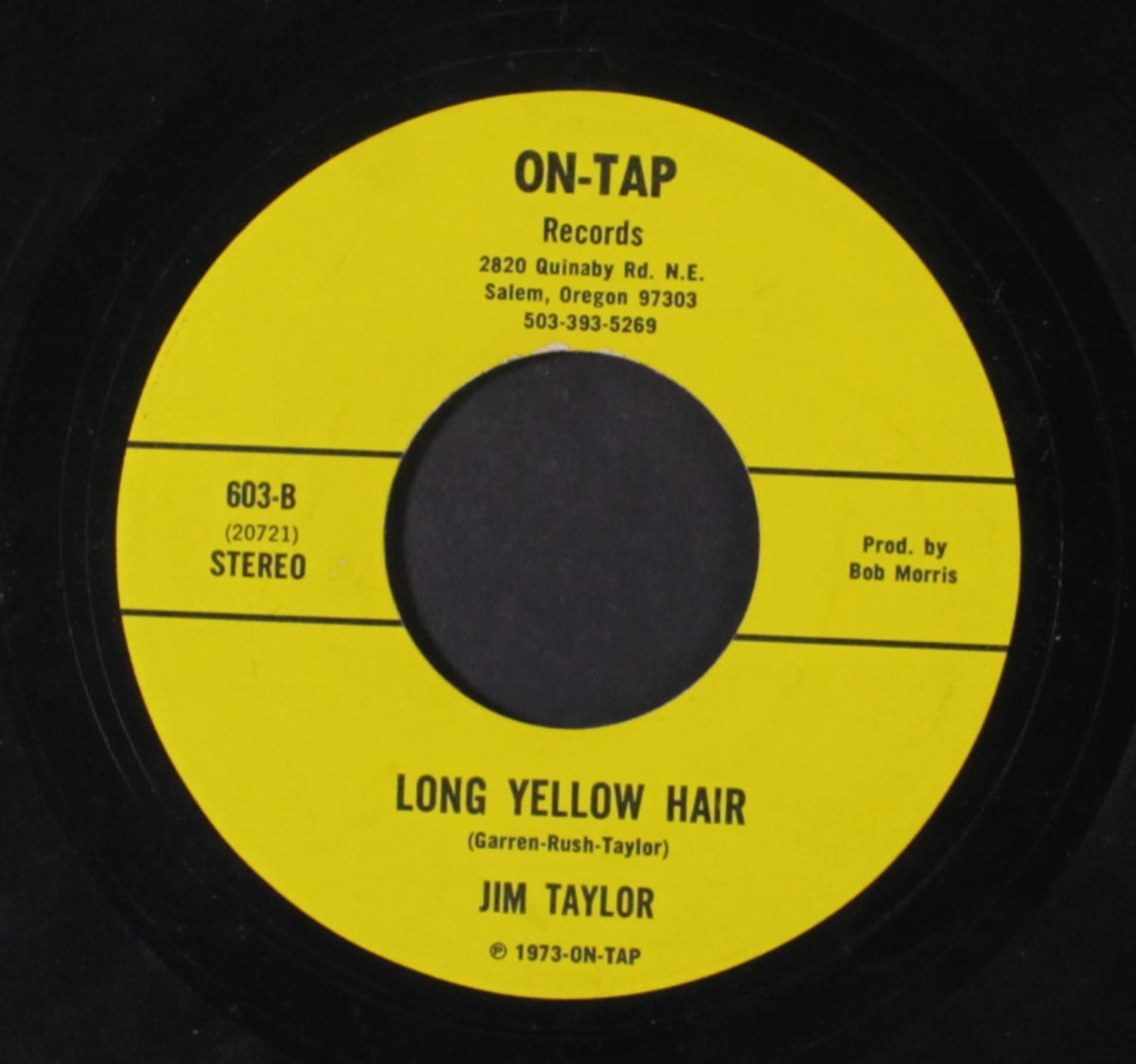 johnny hold my hand / long yellow hair by JIM TAYLOR