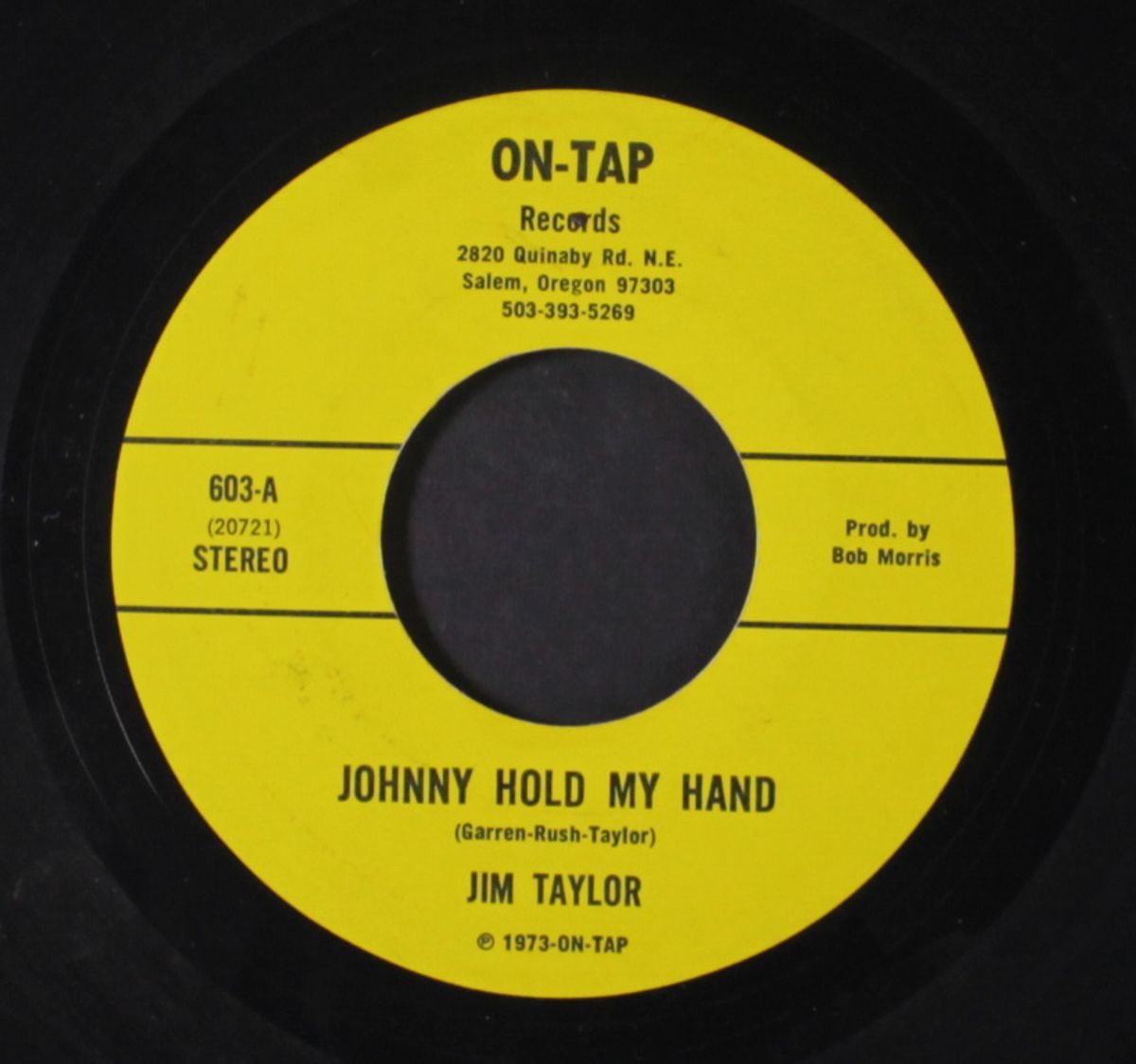 johnny hold my hand / long yellow hair by JIM TAYLOR