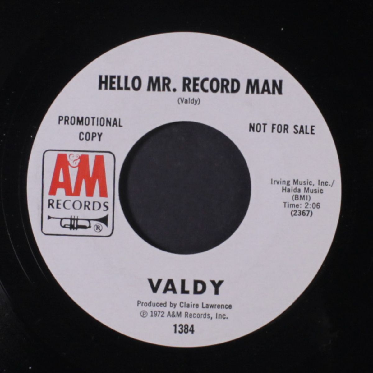 rock and roll song / hello mr. record man by VALDY