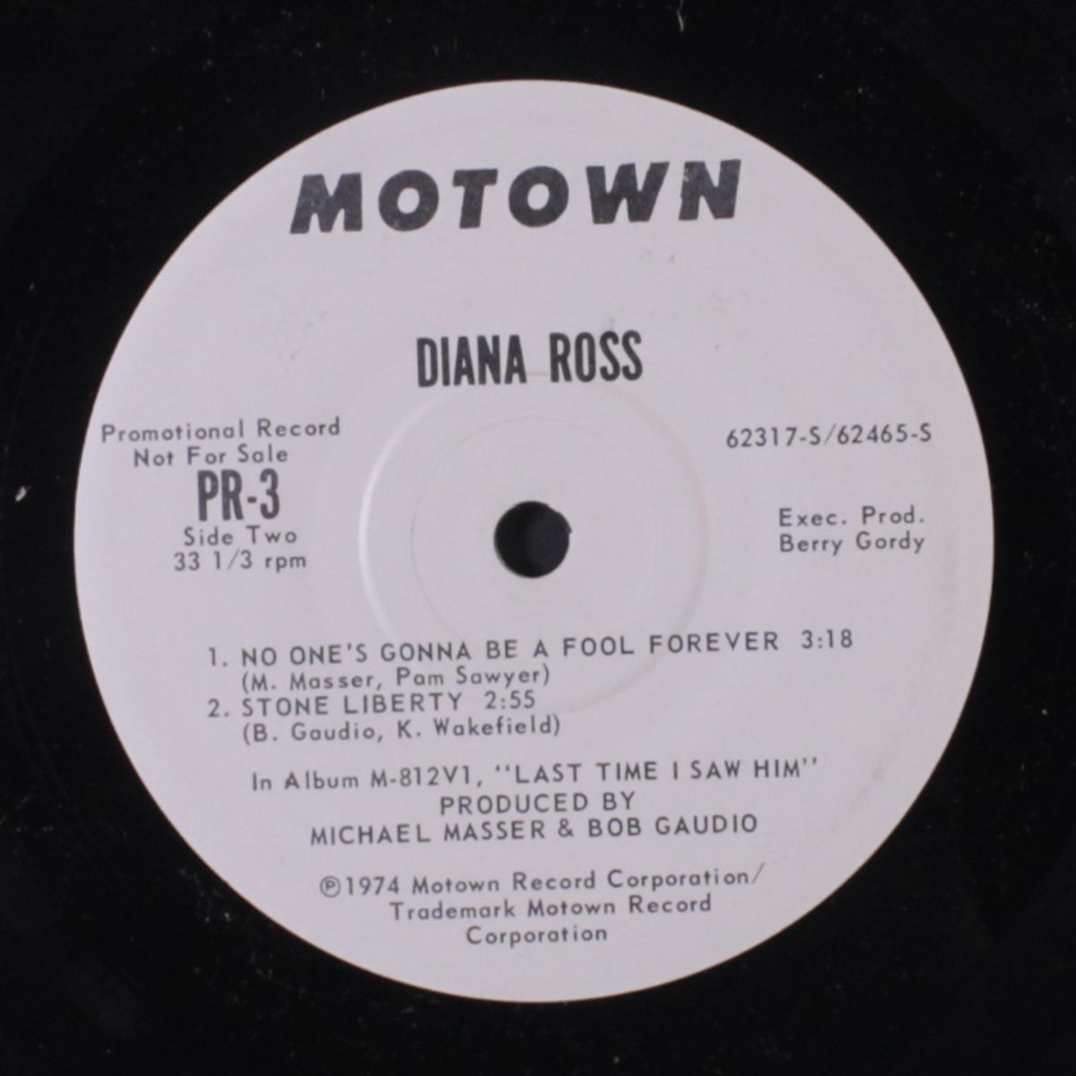 last time i saw him promo sampler by DIANA ROSS