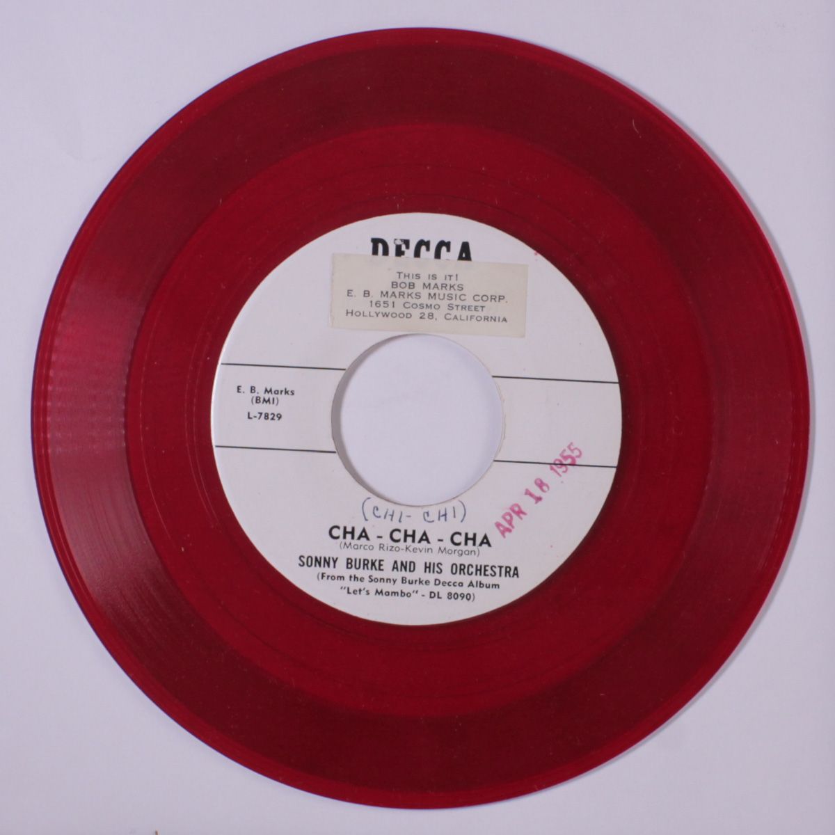 mambo holiday / chi chi cha cha cha by SONNY BURKE